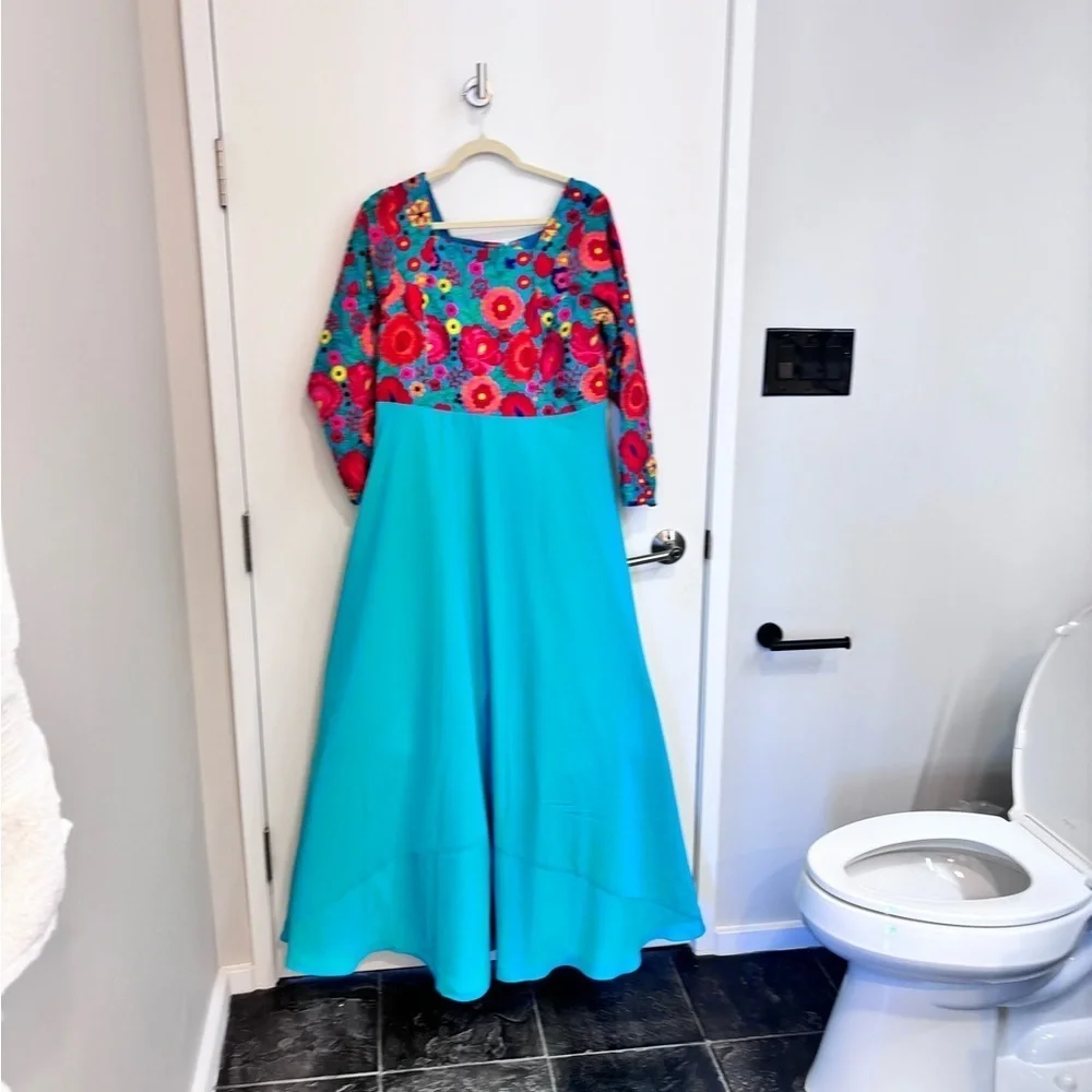 Colorful Floral Maxi Dress